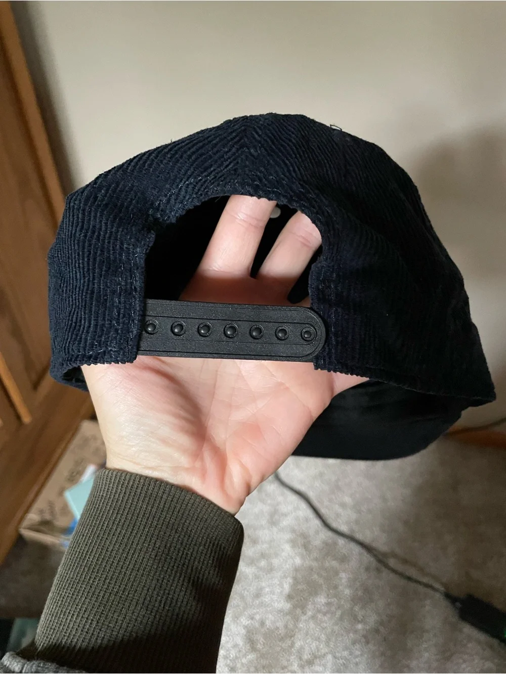Coors Banquet Black Corduroy Cap with Embroidered Crest